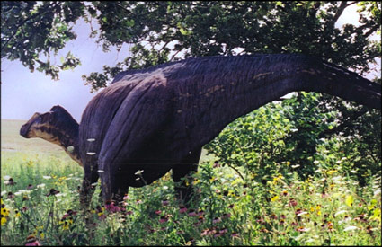 Hadrosaur at Powell Gardens
